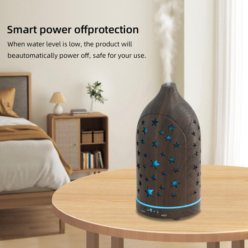 Star Hollow Diffuser 7 Customizable Colors, Whisper Quiet, Safe & Stylish Aromatherapist House Humidificador De Aroma Lifelines Diffuser