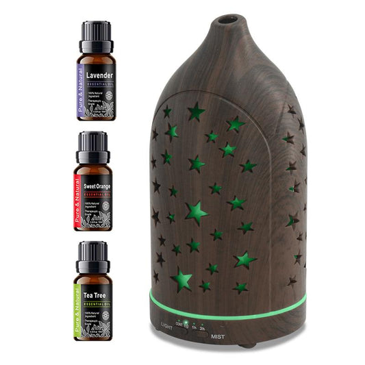 Star Hollow Diffuser 7 Customizable Colors, Whisper Quiet, Safe & Stylish Aromatherapist House Humidificador De Aroma Lifelines Diffuser